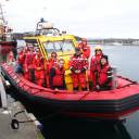mini SAREX: 10 members of unit 50 went on a training day to test skills in navigation, boat handling and first aide. At the fueling dock, we noticed one of the new Fisheries and Oceans patrol vessels on its maiden voyage to patrol the north coast of British Columbia. 